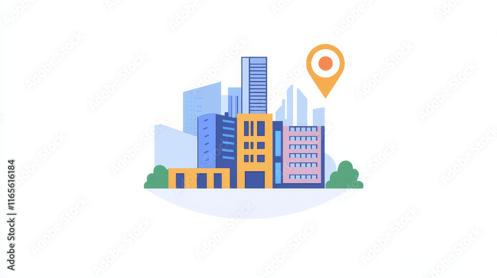 Factory and plants building flat icons isolated on white background. May be for industrial and environment design Factory and plants building flat icons isolated on white background. May be for industrial and environment design