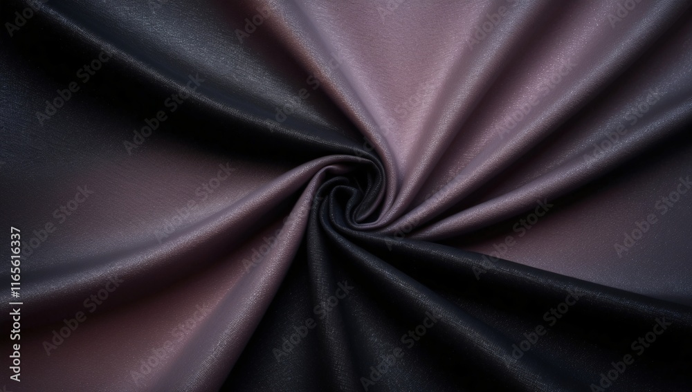 Obraz premium Elegant swirling black textile texture offering a rich and sophisticated background perfect for various design applications and creative projects