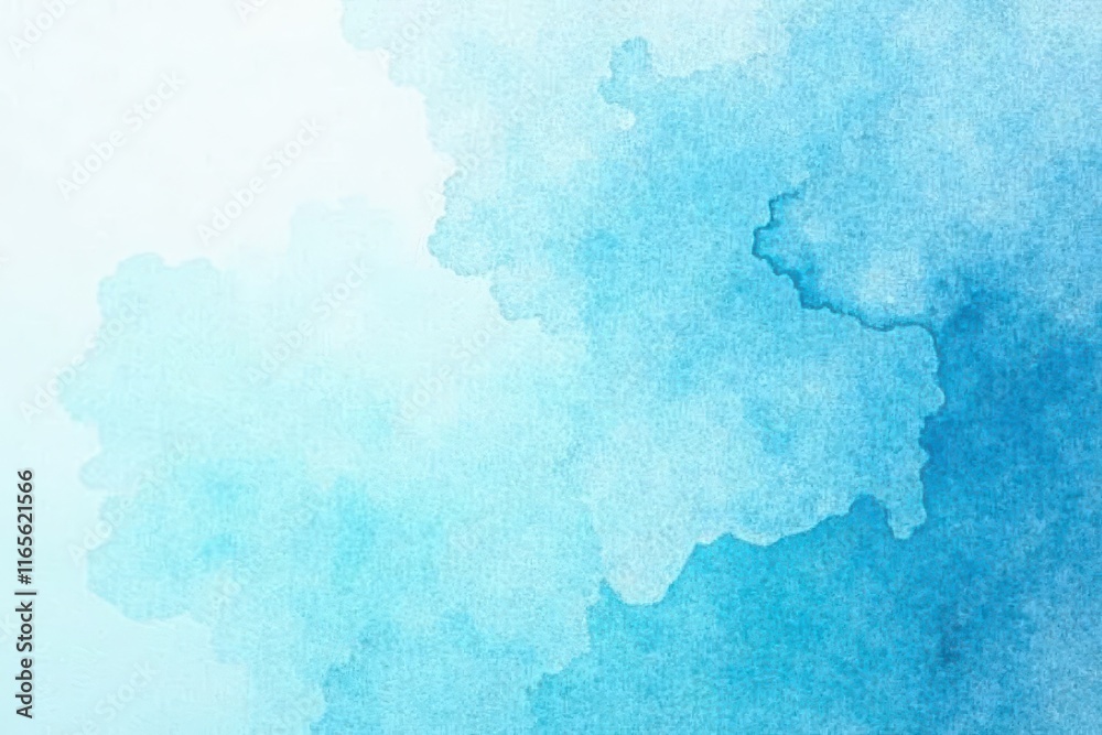 Obraz premium Soft, ethereal light blue watercolor wash, textured, gentle, peaceful, serenity