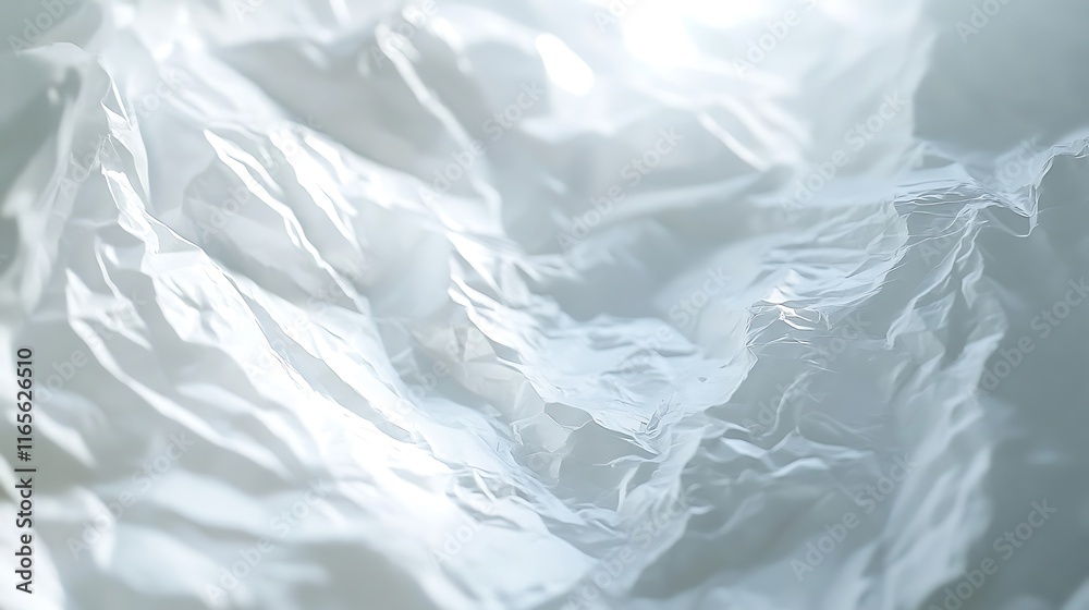 Obraz premium Abstract White Creased Paper Texture Background