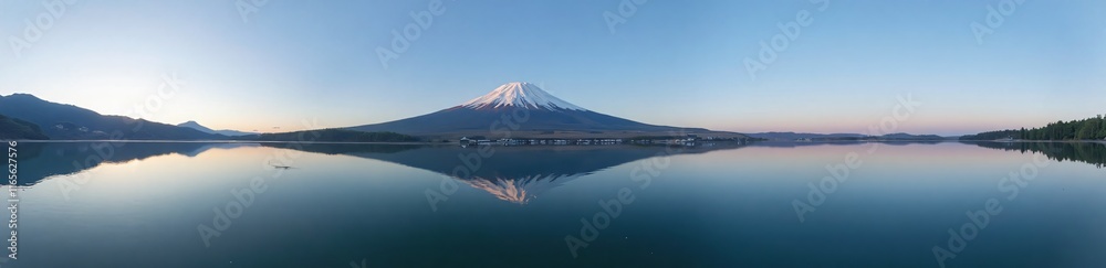 360 degree image, Mount Fuji Reflection. HDRI spherical panorama. 360 degree image, Mount Fuji Reflection. HDRI spherical panorama.