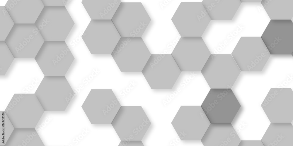 Abstract hexagon white background with shadow .white background Futuristic blue neon honeycombs. Modern technology design. Vector illustration. Abstract hexagon white background with shadow .white background Futuristic blue neon honeycombs. Modern technology design. Vector illustration.