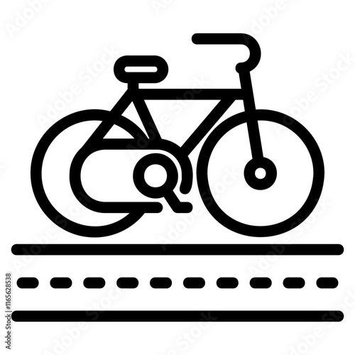 Bike lane icon