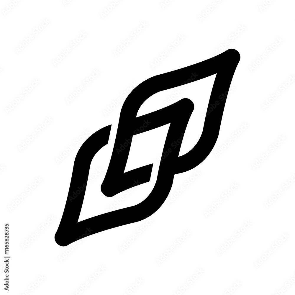 Chinese calligraphy character icon, Abstract letter vector technology logo design Chinese calligraphy character icon, Abstract letter vector technology logo design