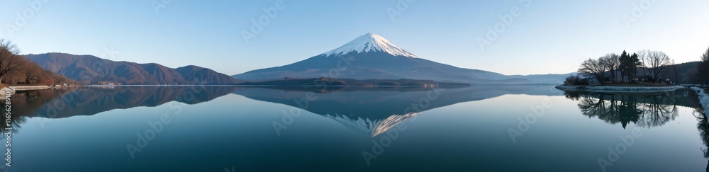 360 degree image, Mount Fuji Reflection. HDRI spherical panorama. 360 degree image, Mount Fuji Reflection. HDRI spherical panorama.