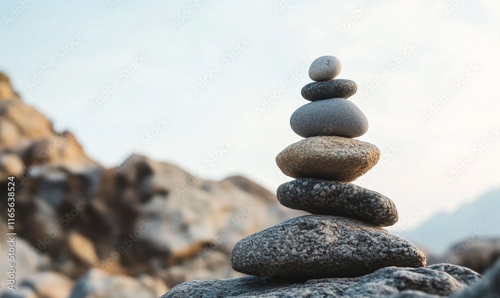Photo of a balanced stack of stones on top of each other, symbolizing balance and focus. Photo of a balanced stack of stones on top of each other, symbolizing balance and focus.