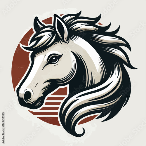 horse head vector