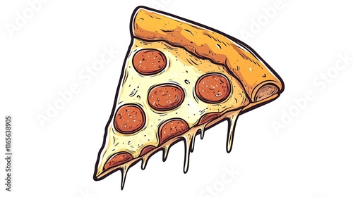 A freshly baked pepperoni pizza with melted cheese