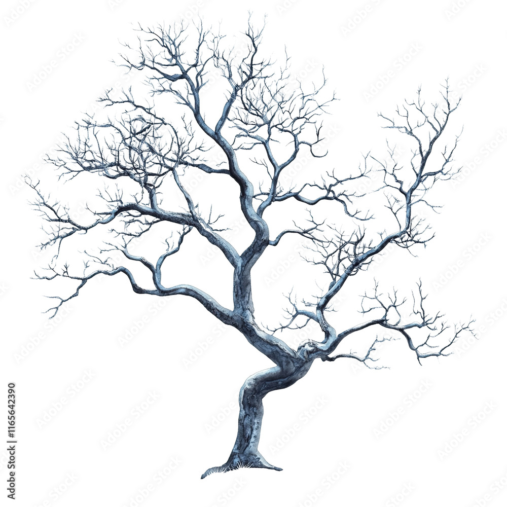 Beautiful deciduous tree, Clipart Style, isolated on transparent background Beautiful deciduous tree, Clipart Style, isolated on transparent background