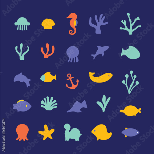deep-sea-design-element-collection