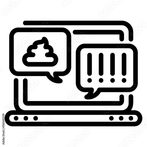 Cyber bullying icon