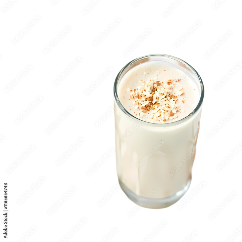 Delicious Creamy Smoothie in a Glass, Perfect for a Healthy Snack on transparent background Delicious Creamy Smoothie in a Glass, Perfect for a Healthy Snack on transparent background