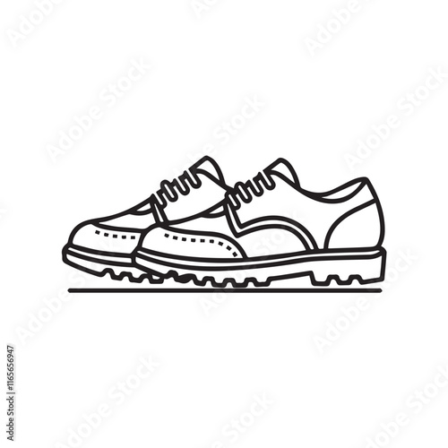 shoes icon in line style on white background