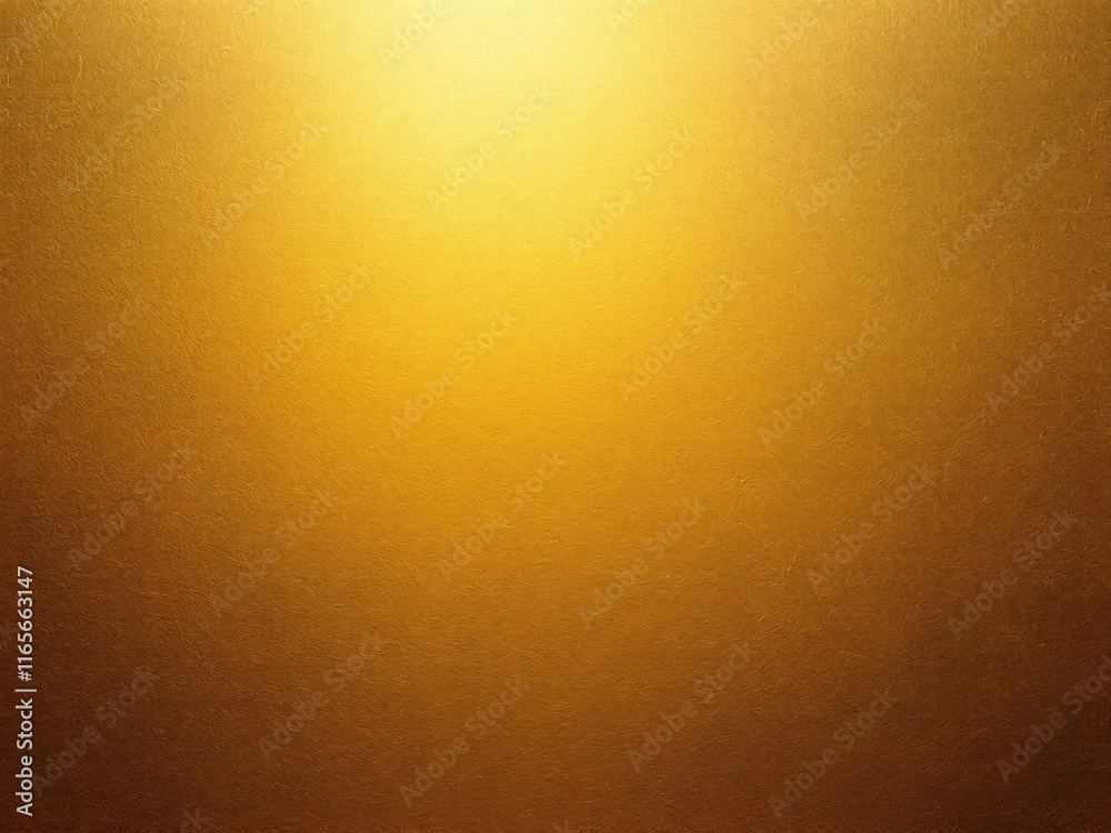Fototapeta premium Gradient gold background with a smooth, shiny, and luxurious metallic texture.