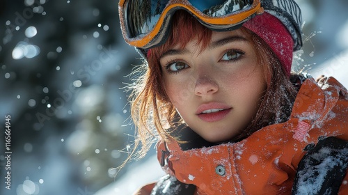 [Winter Womens Ski Fashion] Fitness Woman in Adidas Ski Gear Enjoying Snowy Winter Day Outdoor Adventure