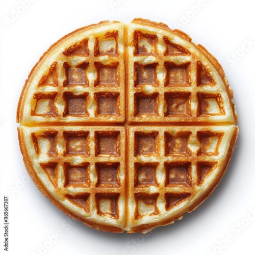 waffle, hd, isolated on white background.