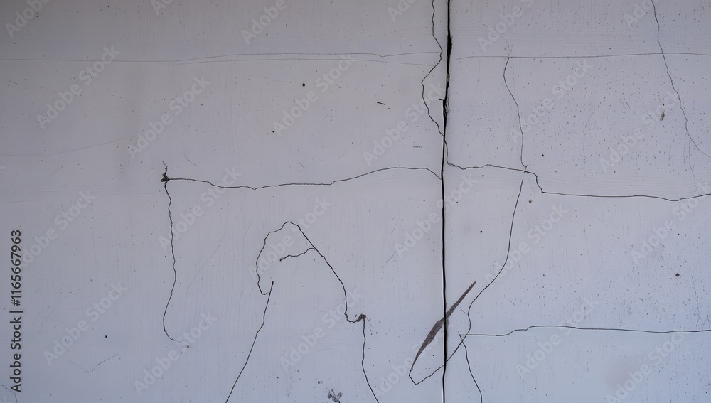 Abstract Wall Texture: A close-up photograph of a weathered white wall, showcasing a network of fine cracks and lines that create a captivating abstract pattern. Abstract Wall Texture: A close-up photograph of a weathered white wall, showcasing a network of fine cracks and lines that create a captivating abstract pattern.