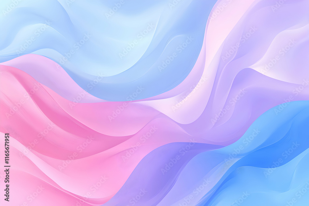 Abstract pastel pink, blue, and purple flowing wave background. Perfect for websites, presentations, and designs. Abstract pastel pink, blue, and purple flowing wave background. Perfect for websites, presentations, and designs.