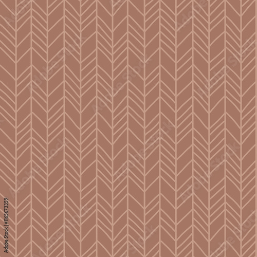 Tribal geometric ethnic mocha mousse seamless pattern design