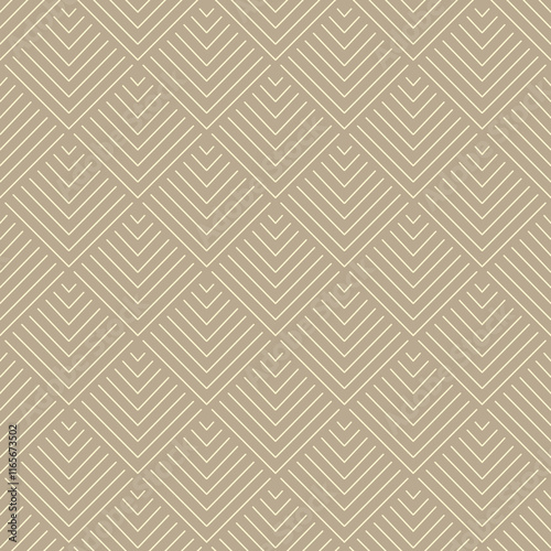 Tribal geometric ethnic mocha mousse seamless pattern design