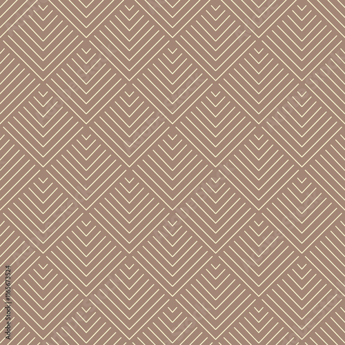Tribal geometric ethnic mocha mousse seamless pattern design