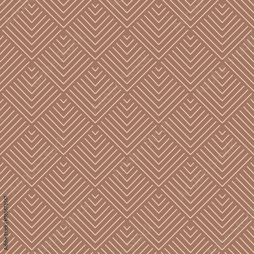 Tribal geometric ethnic mocha mousse seamless pattern design