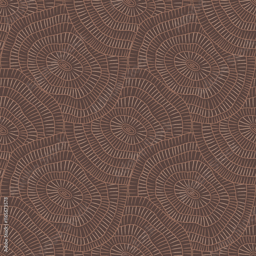 Organic abstract mocha mousse seamless pattern design