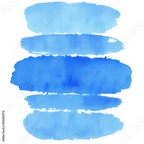 watercolor washes in varying shades of blue photo