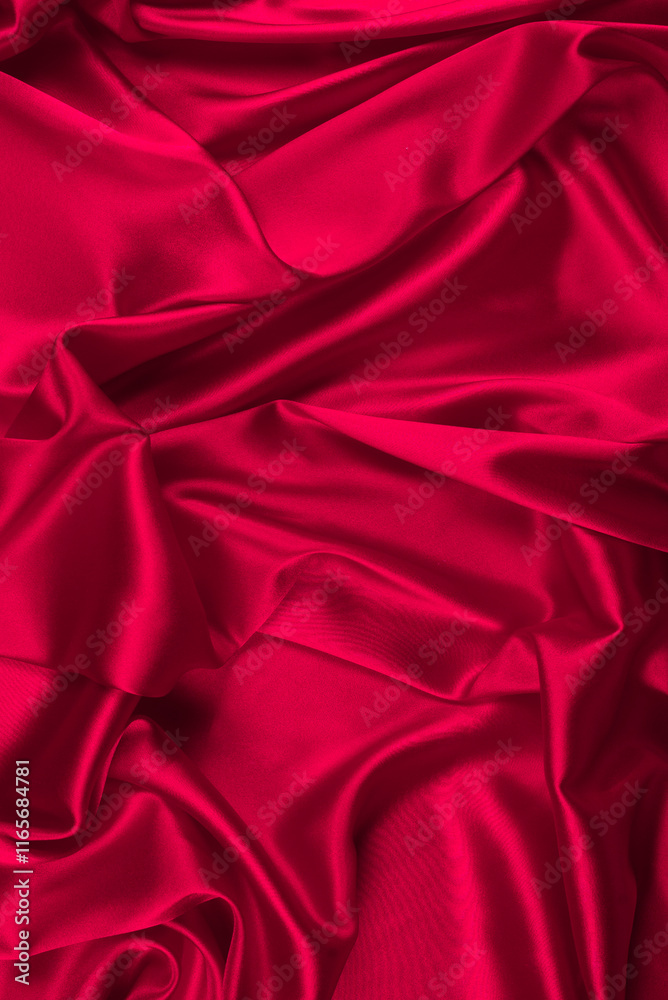 Red silk or satin luxury fabric texture can use as abstract background. Top view. Red silk or satin luxury fabric texture can use as abstract background. Top view.