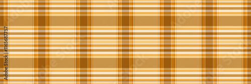 Softness vector plaid tartan, tiny seamless pattern check. Daisy texture background fabric textile in orange and amber colors.