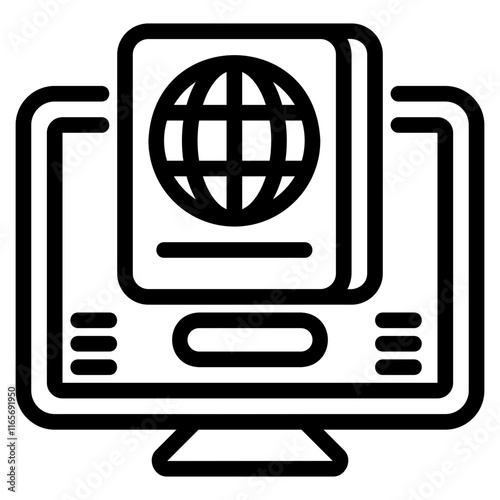 Online visa icon