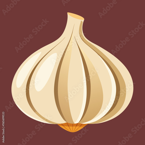 garlic isolated vector design