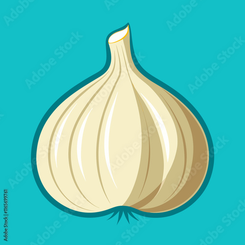 garlic isolated vector design