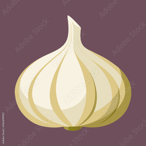 garlic isolated vector design