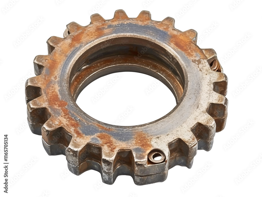 Isolated Rusty Metal Cogwheel Isolated Rusty Metal Cogwheel