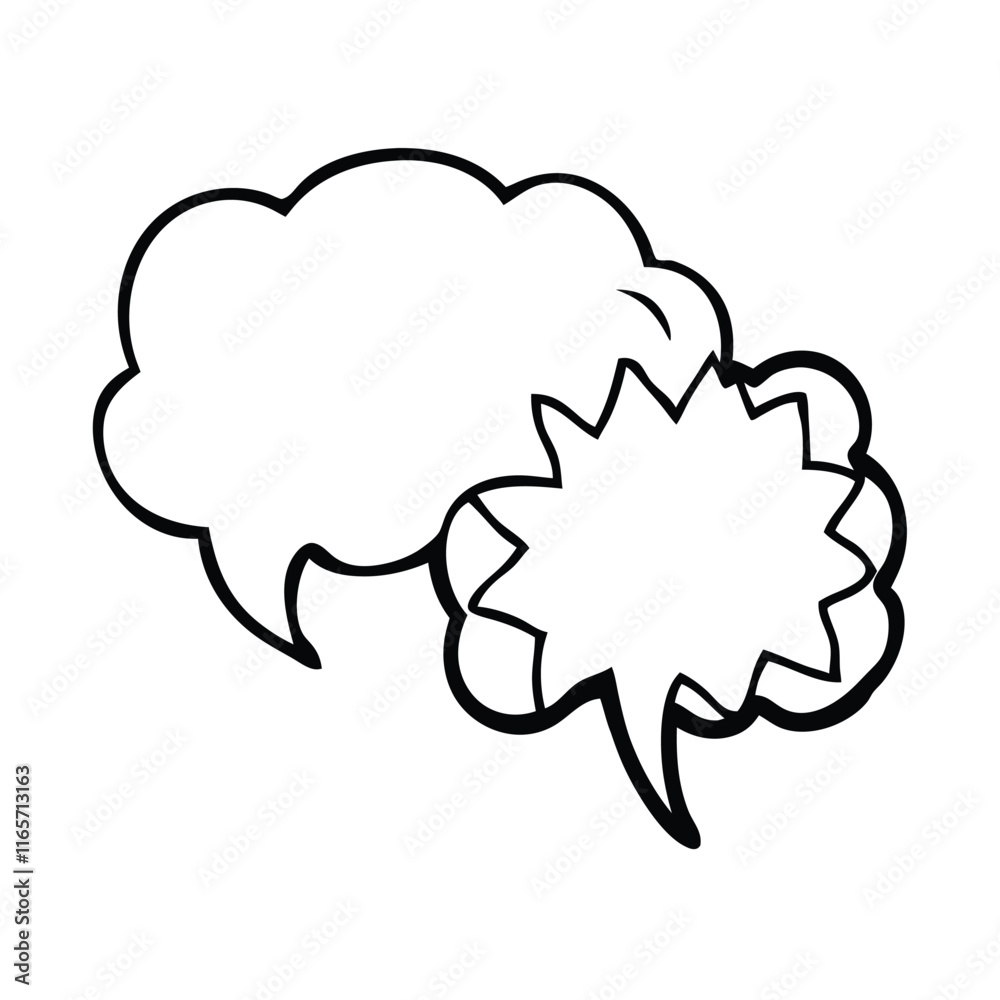 Speech Bubble collection. Different Speech bubbles for talk, dialogue, decoration. Vector illustration Speech Bubble collection. Different Speech bubbles for talk, dialogue, decoration. Vector illustration