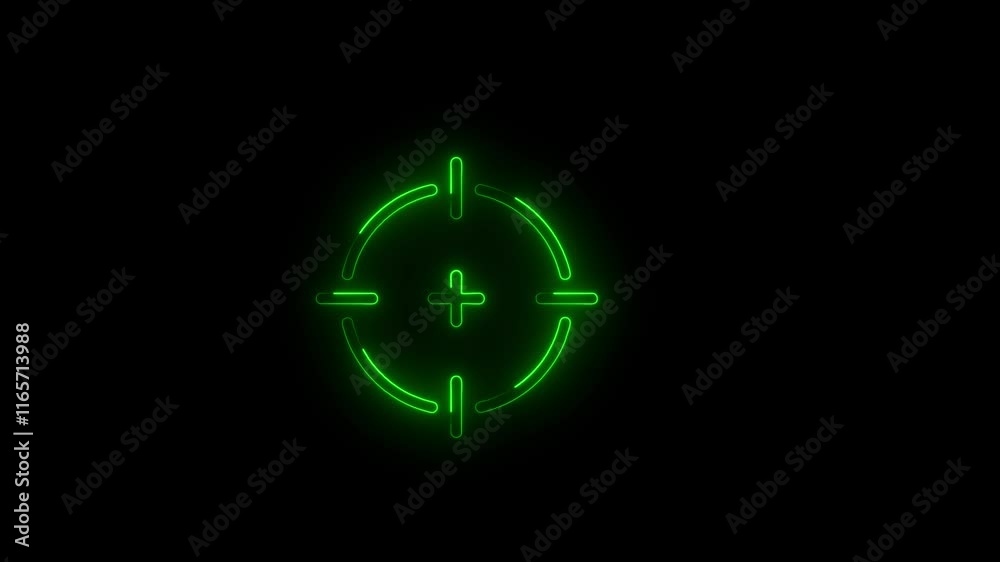Neon aim cross, target search and aiming animation.neon target icon,looped animation. Cross hair, gun aim, sniper target,bulls eye,precise shoot,hunting,target audience. Neon aim cross, target search and aiming animation.neon target icon,looped animation. Cross hair, gun aim, sniper target,bulls eye,precise shoot,hunting,target audience.