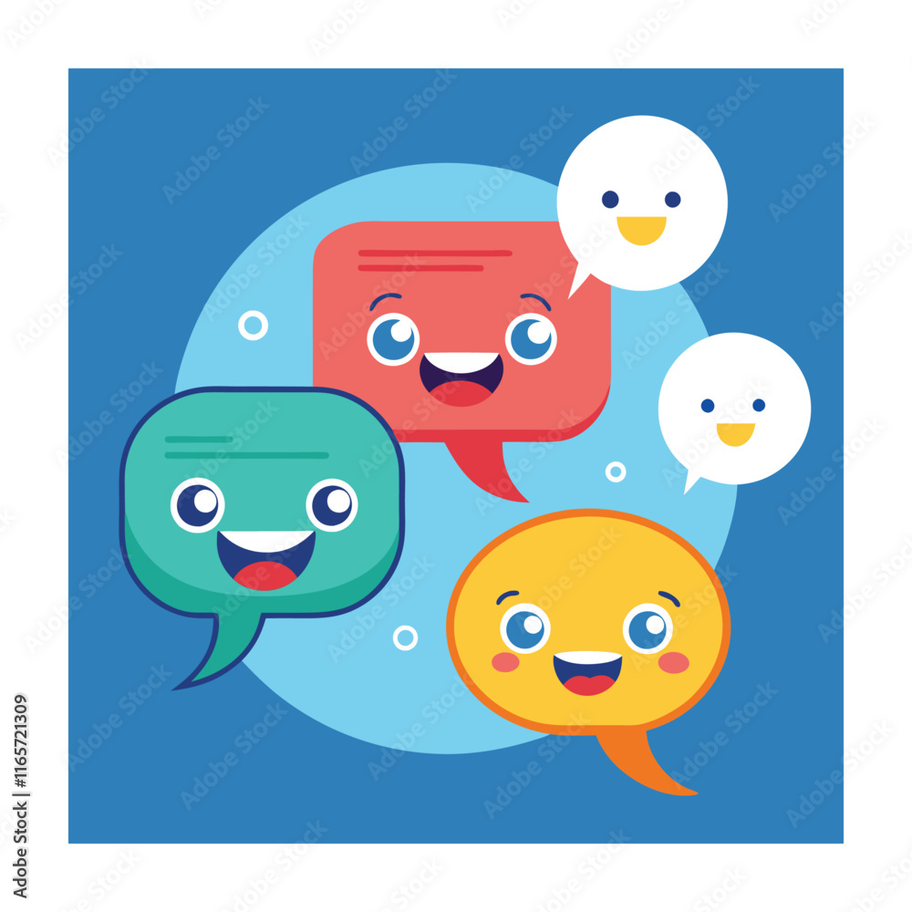 Bubbles Speech Vector Illustration Bubbles Speech Vector Illustration