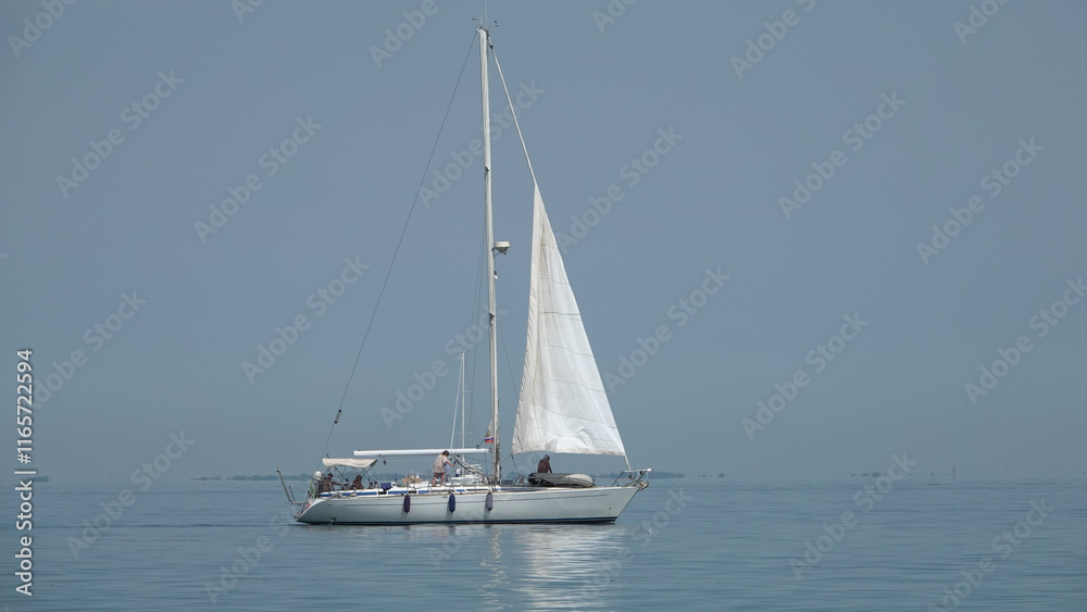 Plaisanciers sur un voilier Plaisanciers sur un voilier