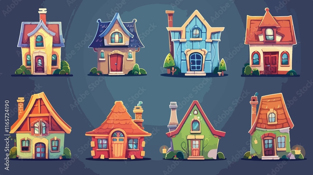 Modern Home and Building Icons, Symbols, and Logos Carto Modern Home and Building Icons, Symbols, and Logos Carto