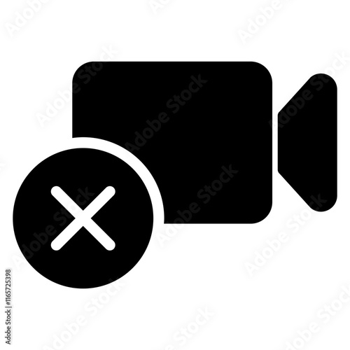 video camera solid icon