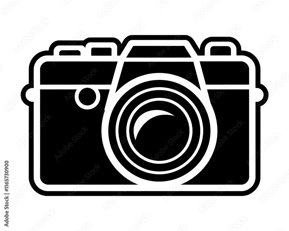 Camera or photography icons set vector illustration isolated on white background Camera or photography icons set vector illustration isolated on white background