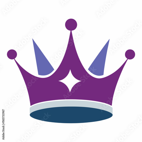  Crown vector on white background