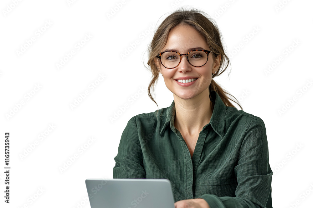 business woman with laptop isolated on white business woman with laptop isolated on white