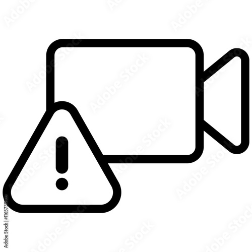 alert video camera icon	
