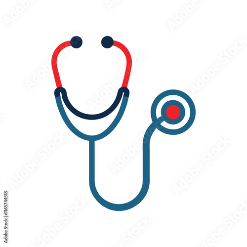 stethoscope and heart vector design