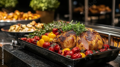 Food served at a hotel