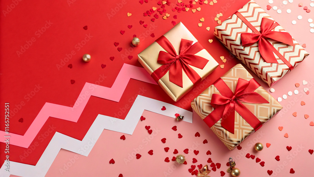 gift box with red ribbon gift box with red ribbon
