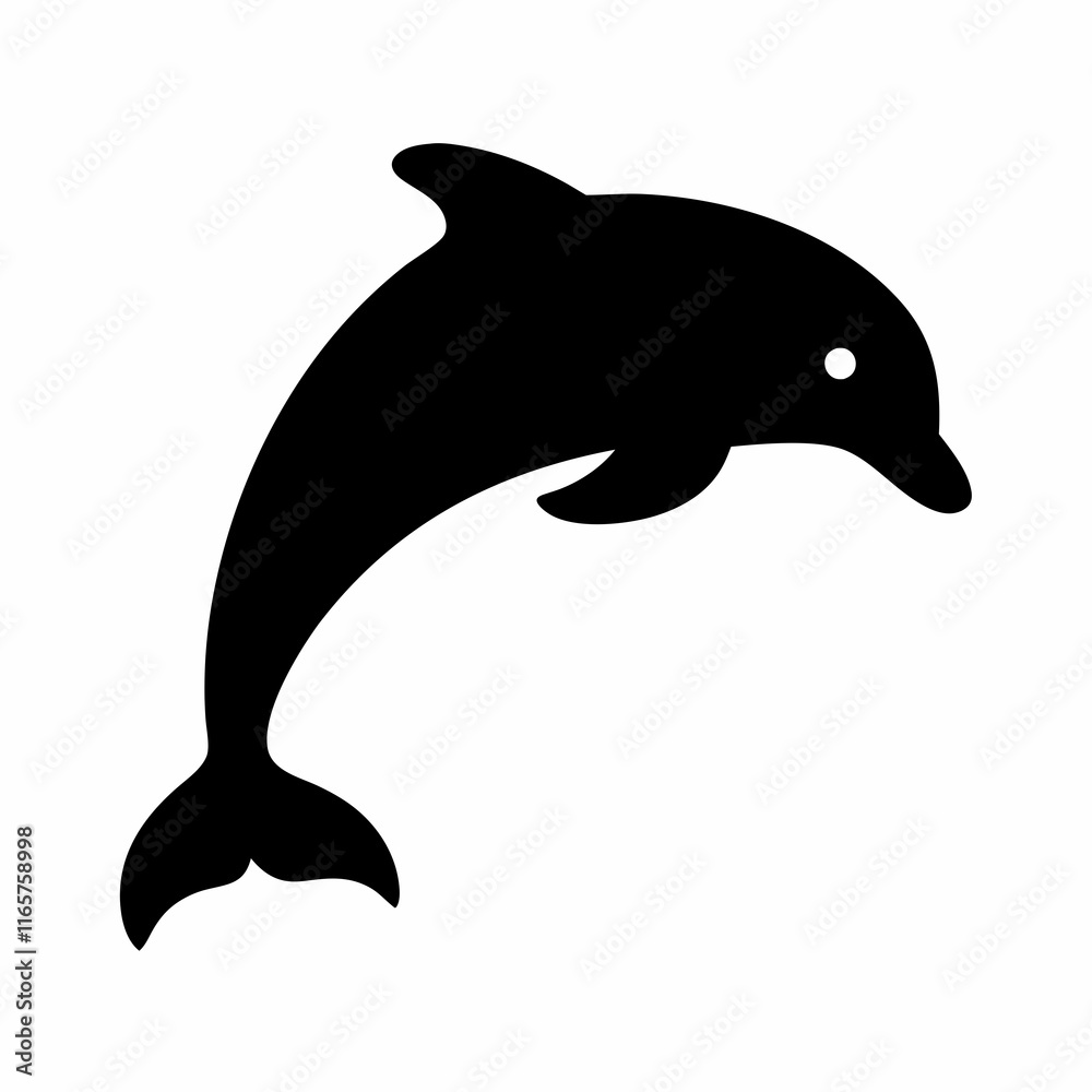 Obraz premium Dolphin Silhouette Vector Design.