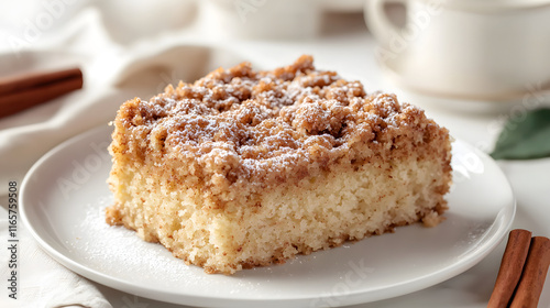 Generous Slice of New York Crumb Cake to Celebrate a Special Moment
